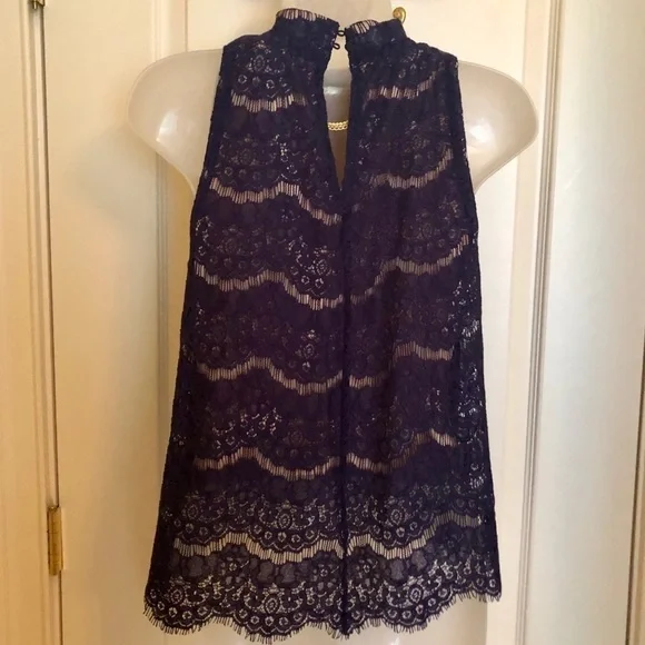 FULLY LINED π
ΊLOVE, Fire Blue Lace Sleeveless Top NWT - Picture 10 of 11